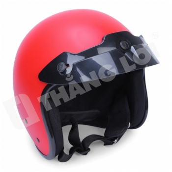 Nón Bảo Hiểm 3/4 Đầu Đỏ Trơn