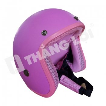 Nón Bảo Hiểm 3/4 Đầu Hồng