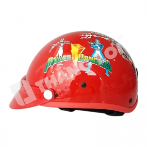 Nón bảo hiểm trẻ em siêu nhân đỏ