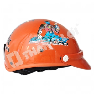 Nón bảo hiểm trẻ em siêu nhân cam