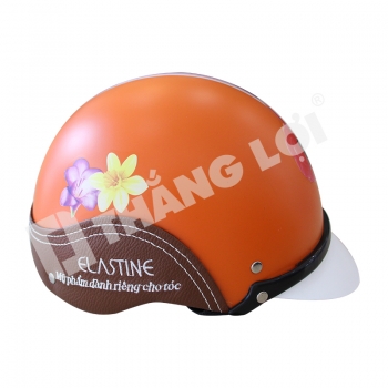 Nón Bảo Hiểm Nửa Đầu Ốp Da Elastine