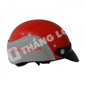 Nón Bảo Hiểm Nửa Đầu Ốp Da KGB