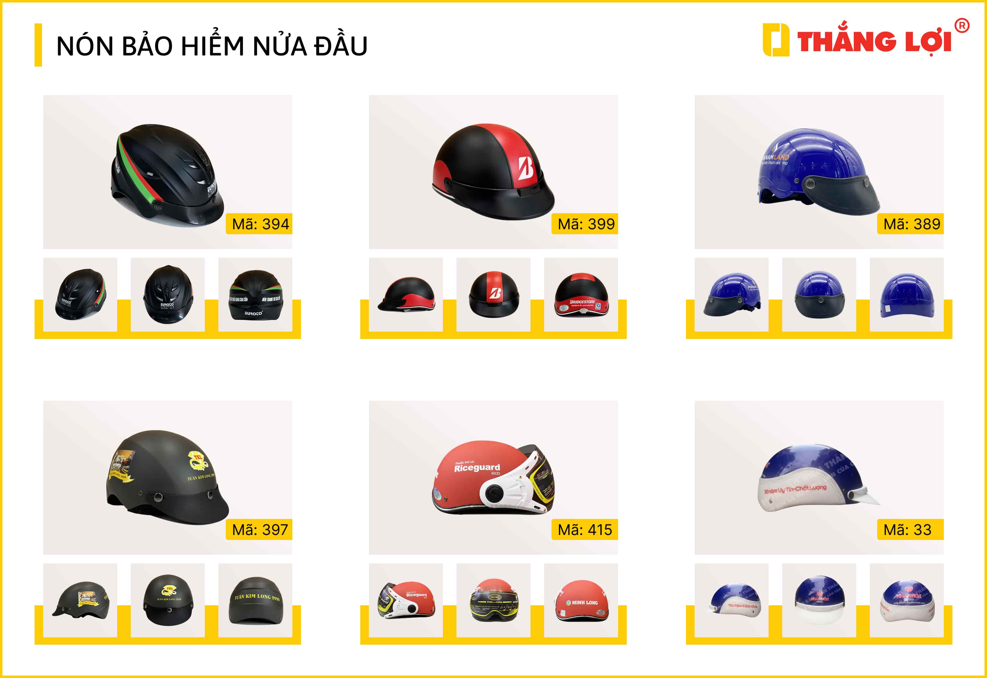 giới thiệu về xưởng sản xuất nón bảo hiểm thắng lợi