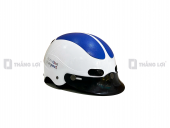 Nón bảo hiểm nửa đầu in logo công ty KMS