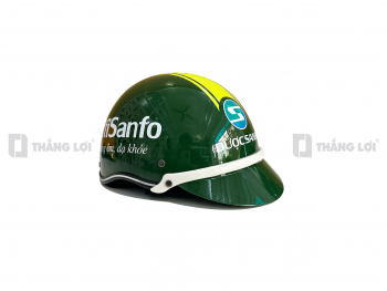 Nón bảo hiểm nửa đầu in logo Bifi Sanfo sơn bóng