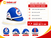 Nón bảo hiểm in logo công ty sản xuất Nhôm Nam Sung