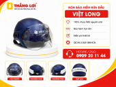Nón bảo hiểm in logo Hệ thống xe máy Việt Long