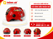 Nón bảo hiểm trẻ em đỏ