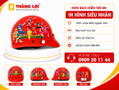 Nón bảo hiểm trẻ em siêu nhân đỏ