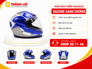 Nón Bảo Hiểm Fullface Xanh