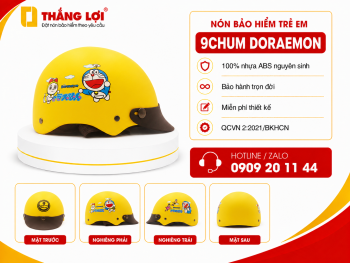 Nón bảo hiểm trẻ em 9CHUM DORAEMON
