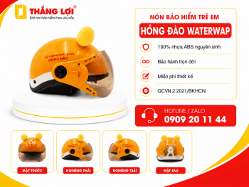 Nón bảo hiểm trẻ em Hồng Đào WATERWAP