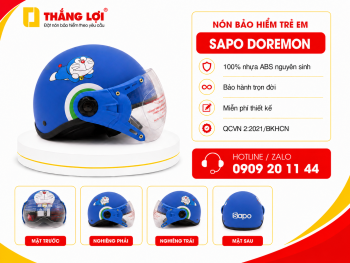 Nón bảo hiểm trẻ em SAPO DOREMON