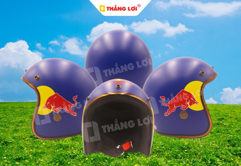 Nón bảo hiểm 3 phần 4 cho doanh nghiệp Red Bull
