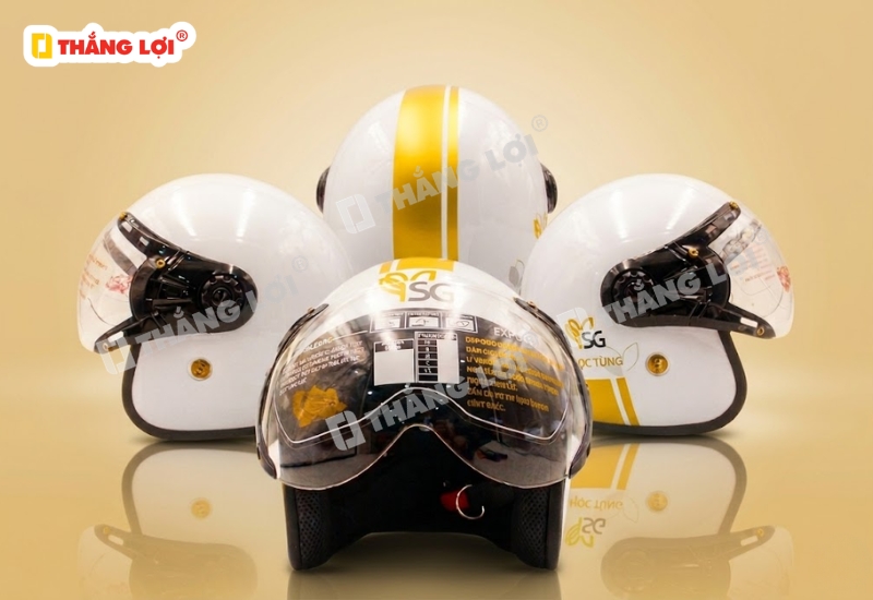 Nón bảo hiểm 3 phần 4 cho đơn vị sản xuất phân bón SG Ngọc Tùng