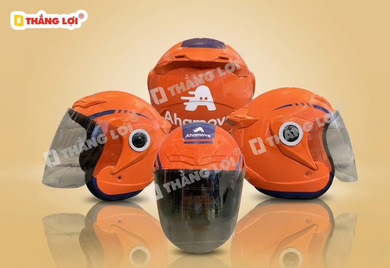 Nón bảo hiểm 3 phần 4 cho đơn vị vận chuyển Ahamove