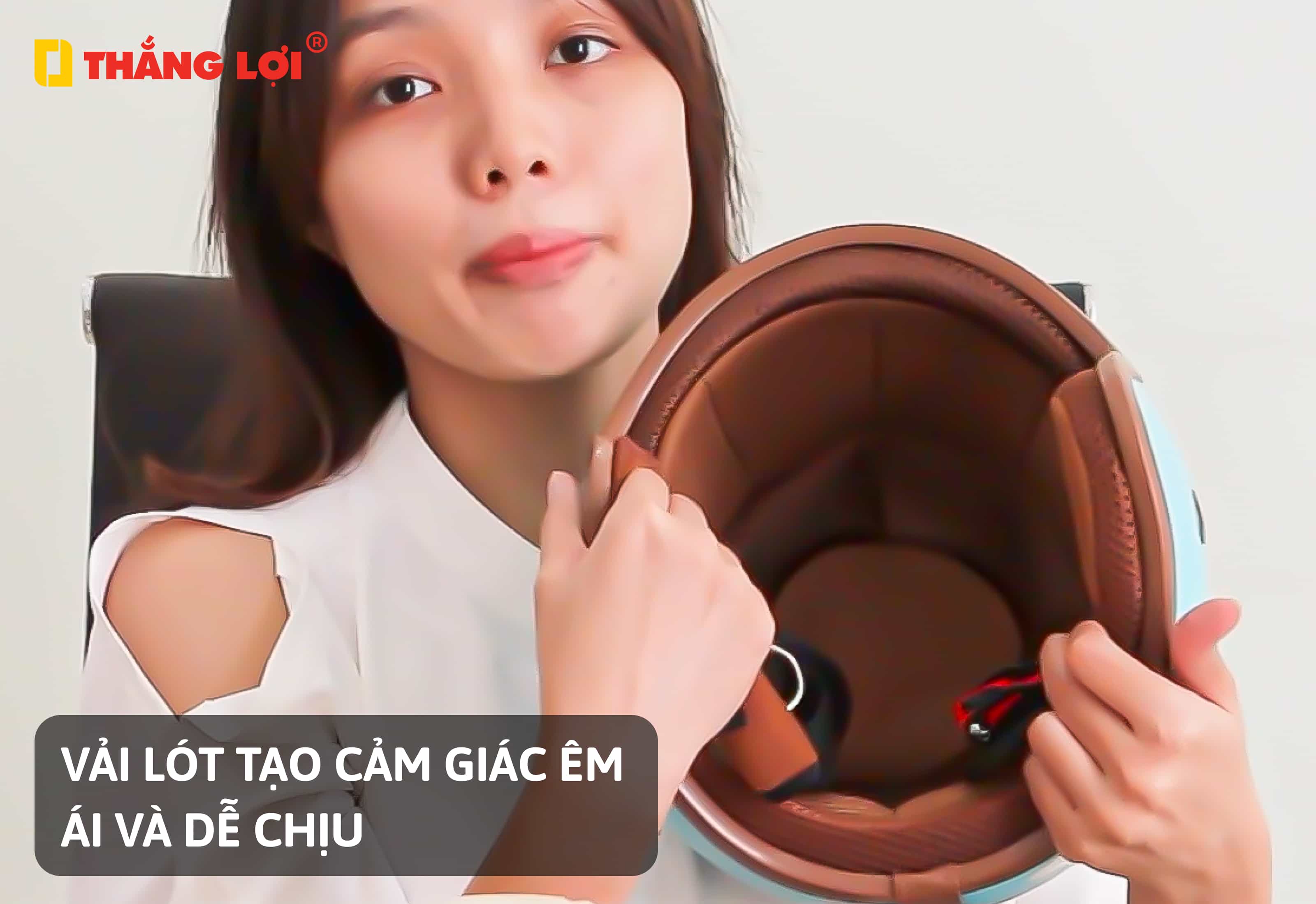 nón bảo hiểm 3/4 đầu