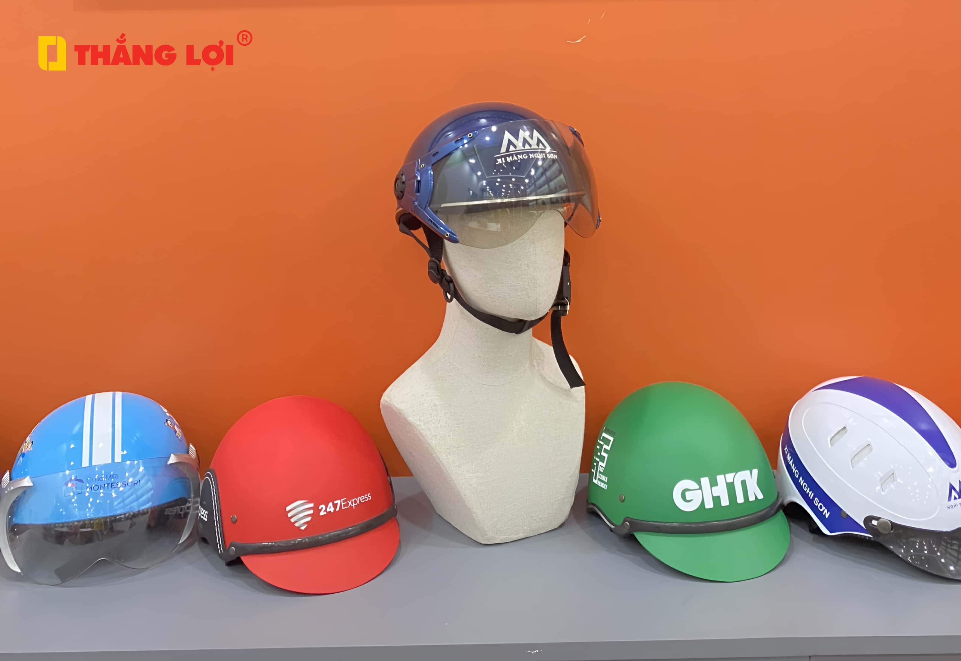 nón bảo hiểm nửa đầu có kính