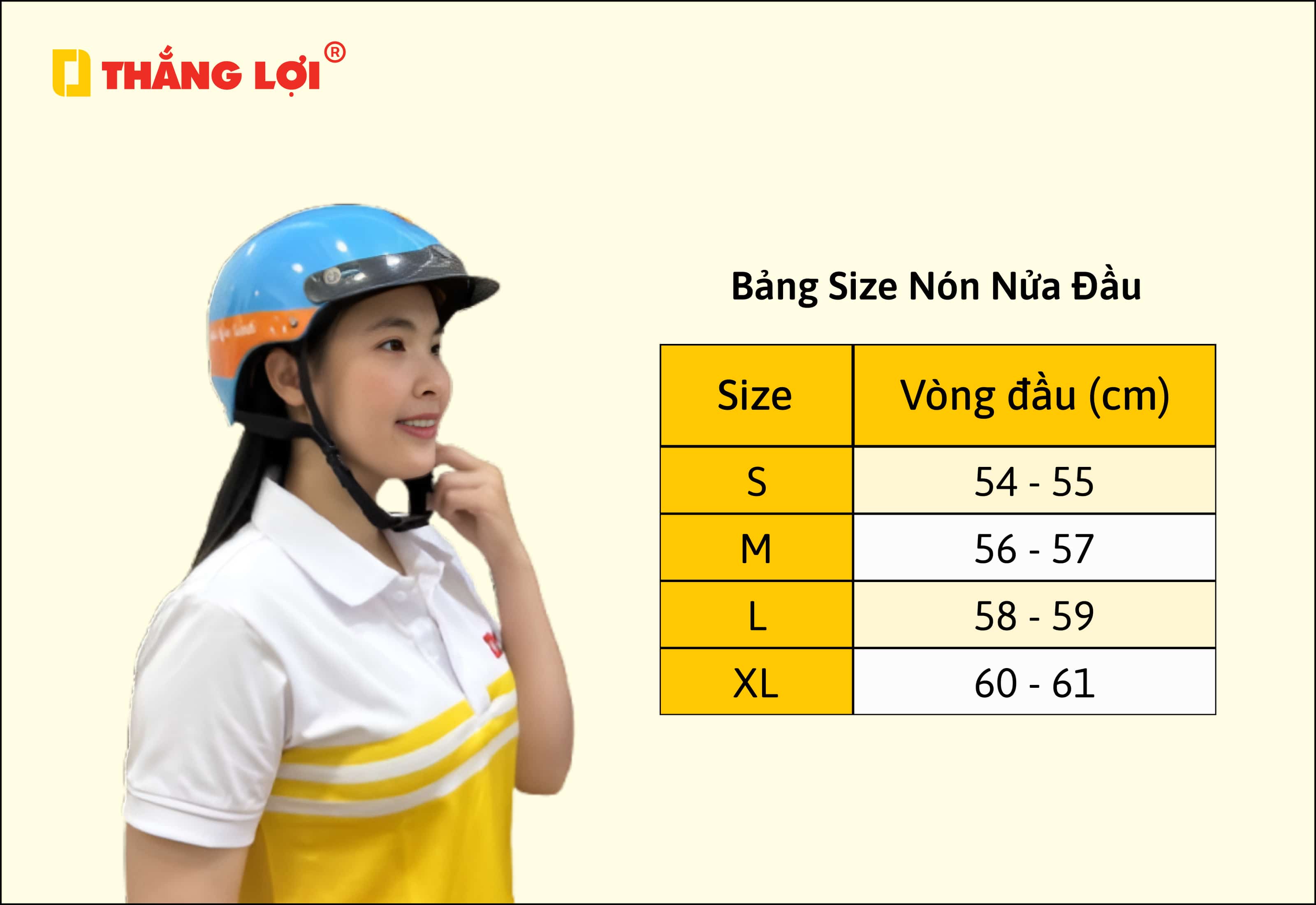nón bảo hiểm nửa đầu không kính