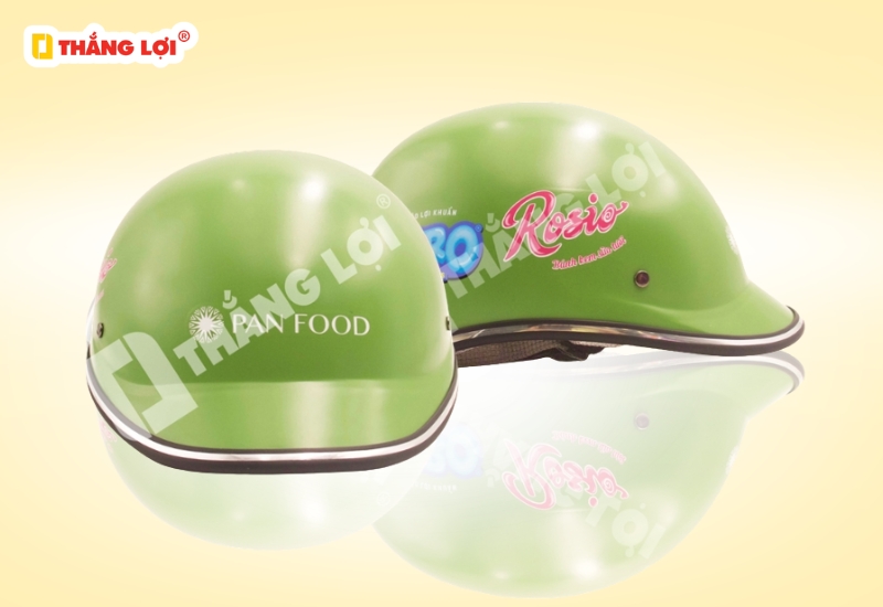 Nón bảo hiểm nửa đầu không kính in Logo Pan Food