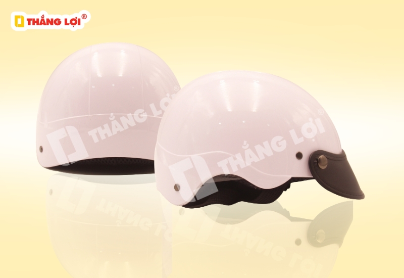 Nón bảo hiểm nửa đầu phối màu hoặc trơn
