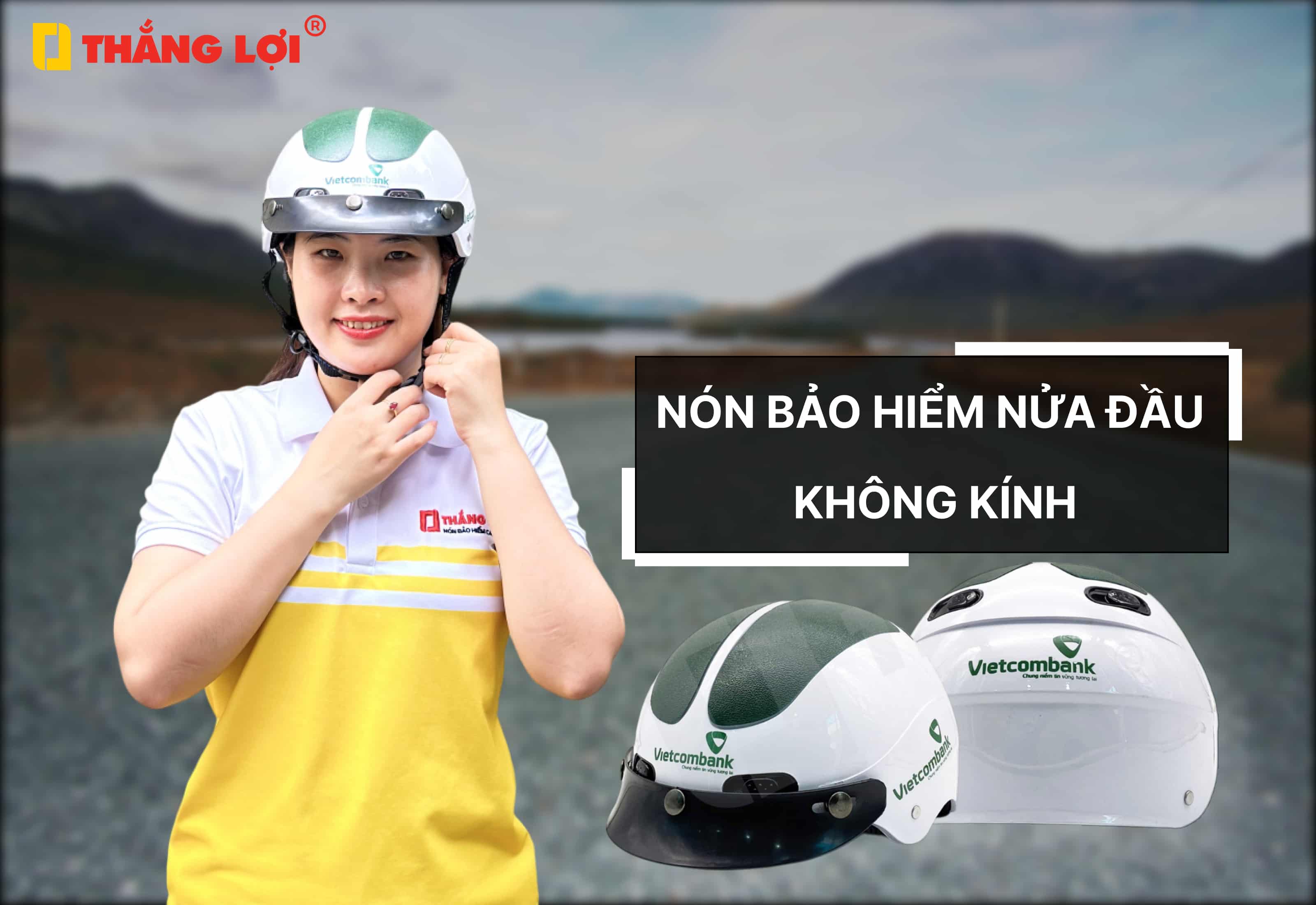 nón bảo hiểm nửa đầu không kính