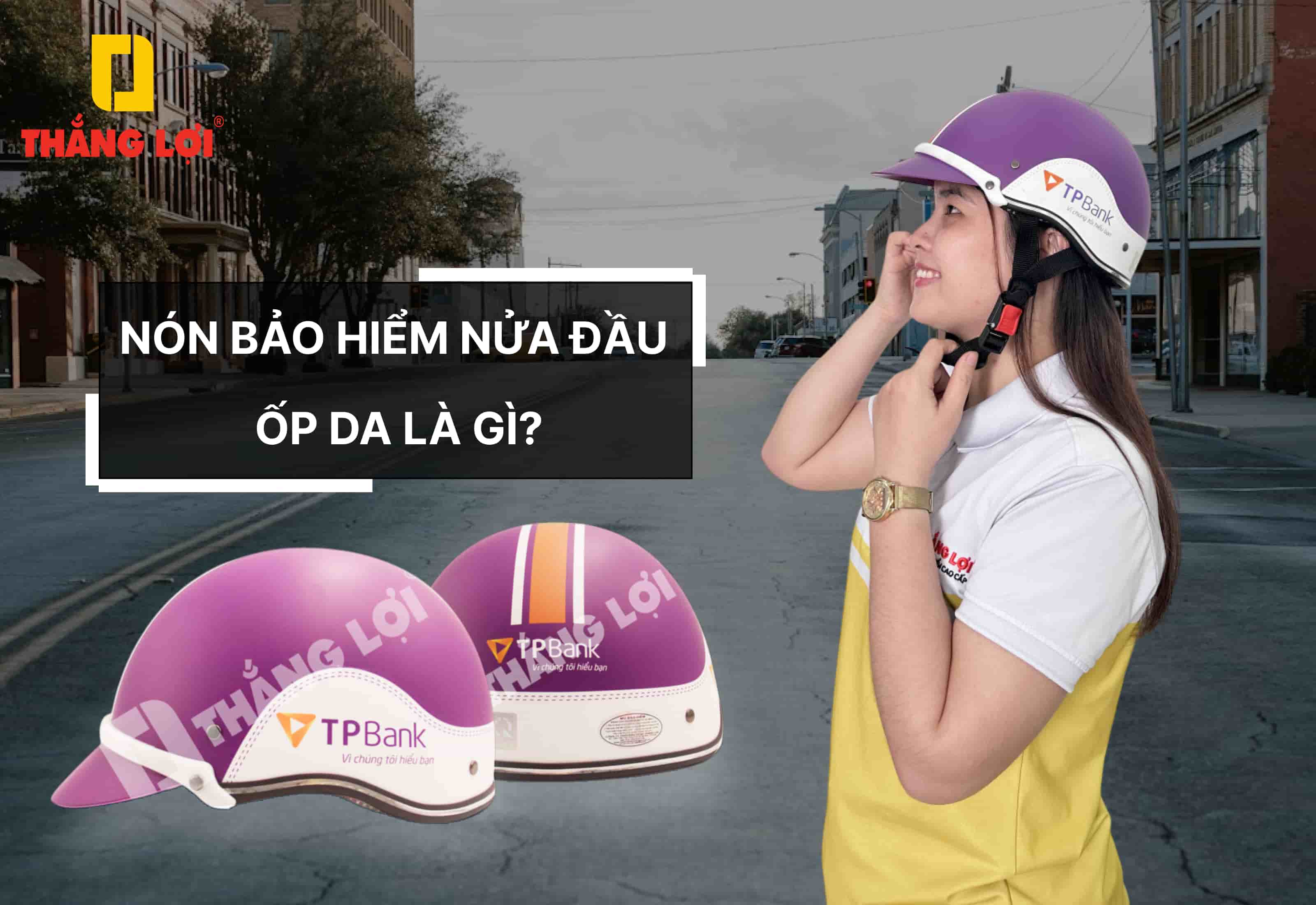 nón bảo hiểm nửa đầu ốp da