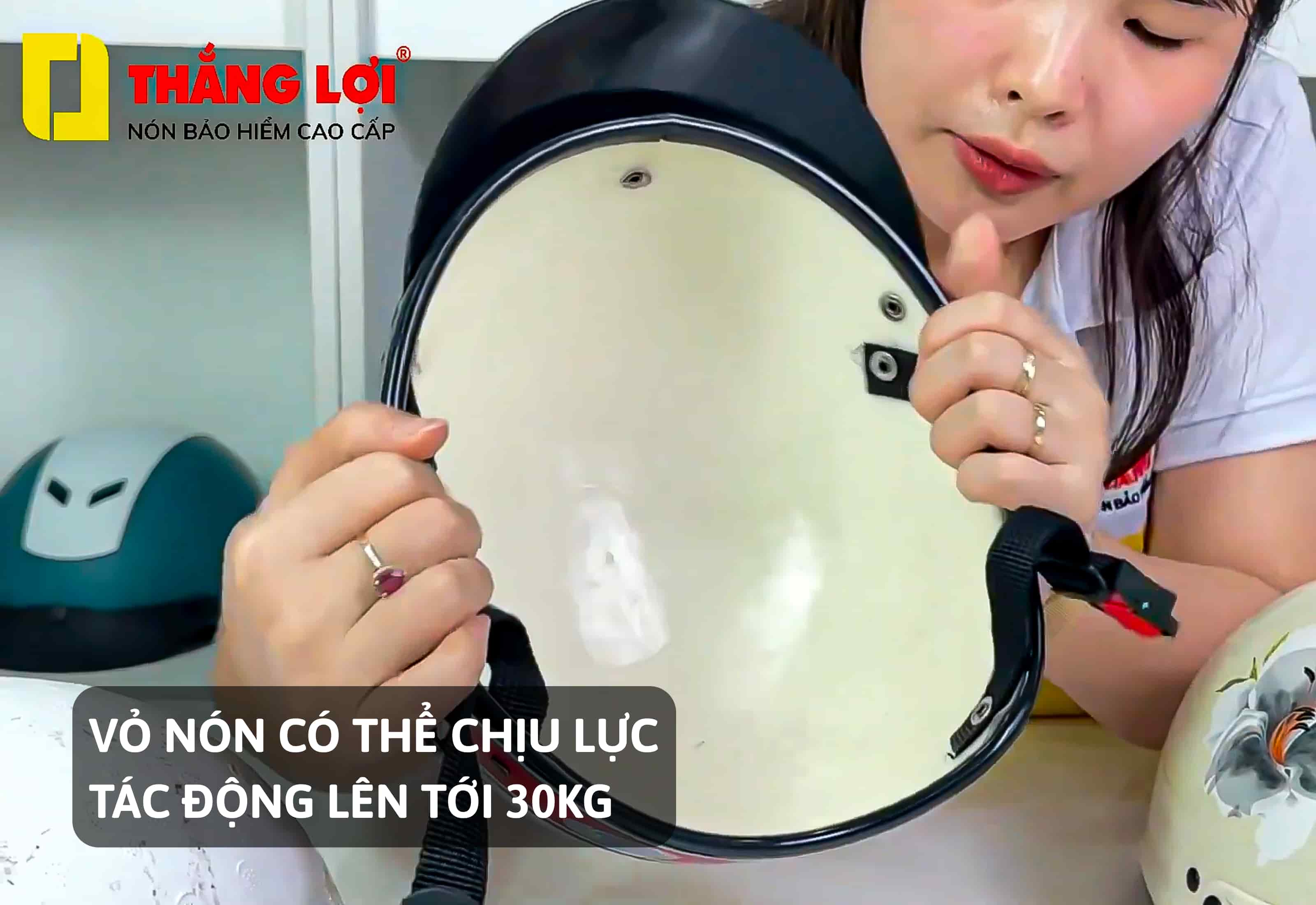 nón bảo hiểm nửa đầu ốp da