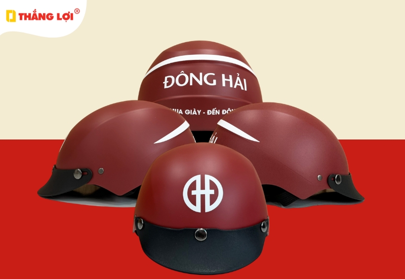 Nón bảo hiểm nửa đầu Giày dép Đông Hải