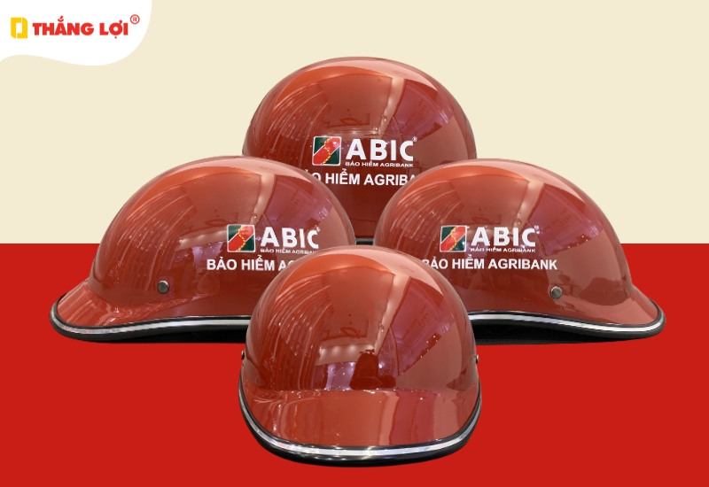 Nón bảo hiểm nửa đầu ngân hàng Agribank