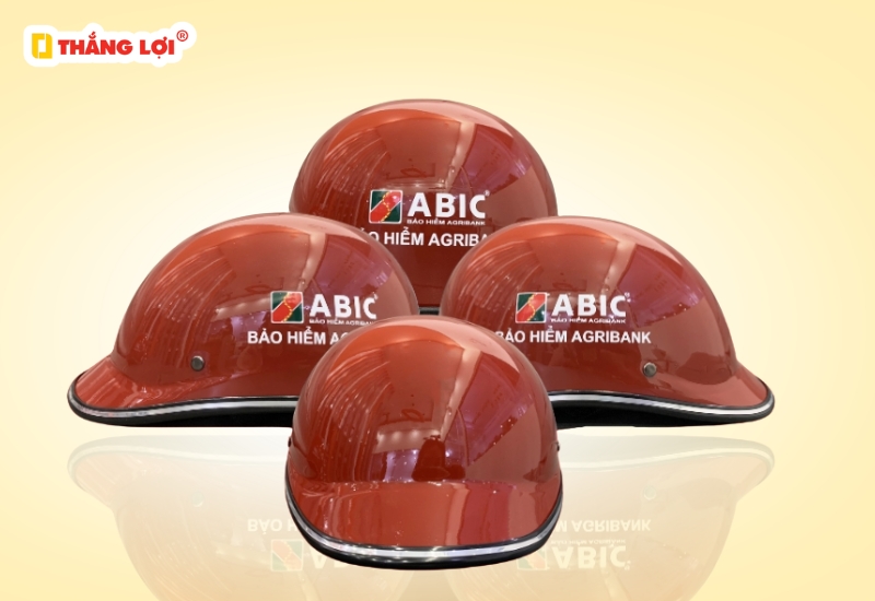 Nón bảo hiểm nửa đầu ngân hàng Agribank