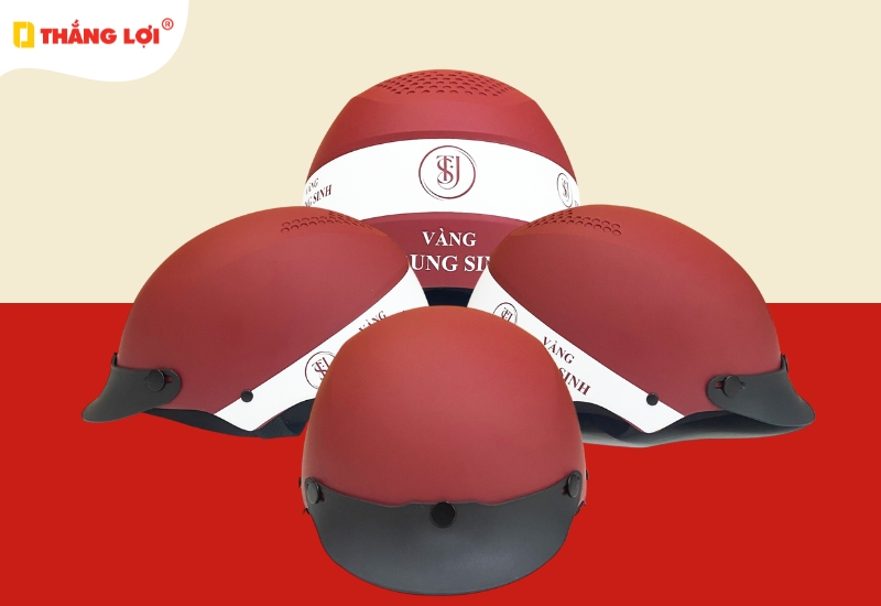 Nón bảo hiểm nửa đầu tiệm vàng Trung Sinh