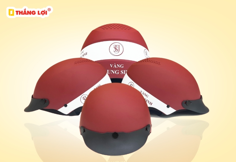 Nón bảo hiểm nửa đầu tiệm vàng Trung Sinh