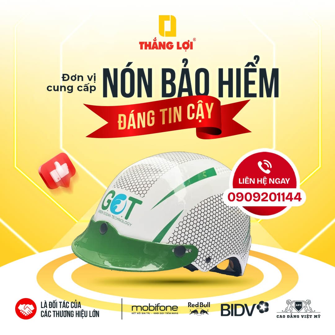 Xưởng sản xuất nón bảo hiểm nửa đầu giá tốt, chất lượng