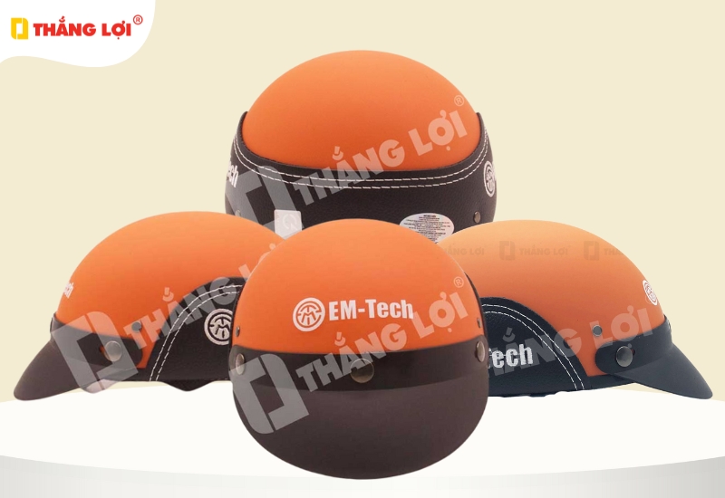 Xưởng sản xuất nón bảo hiểm nửa đầu ốp da