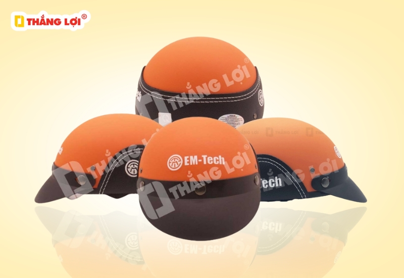 Xưởng sản xuất nón bảo hiểm nửa đầu ốp da
