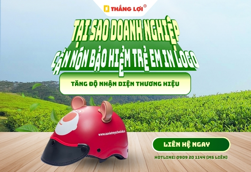 Tại sao doanh nghiệp cần nón bảo hiểm trẻ em in logo