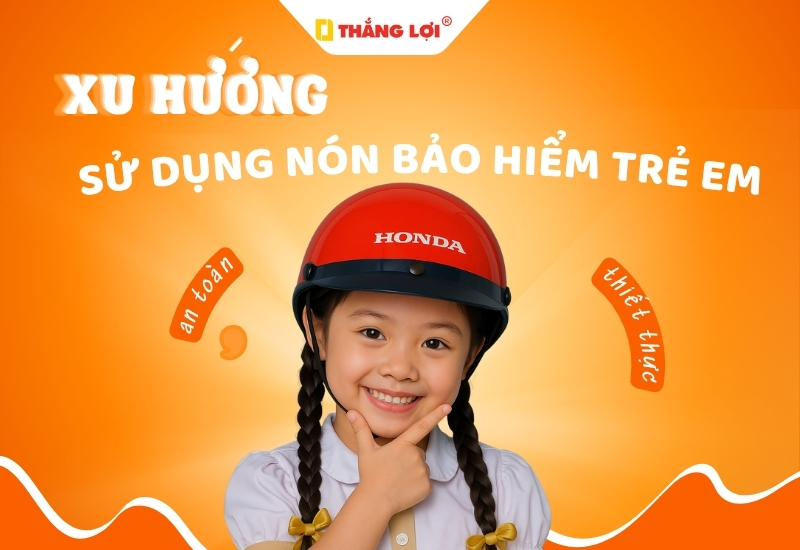 Xu hướng sử dụng nón bảo hiểm trẻ em giúp quảng bá thương hiệu hiện nay