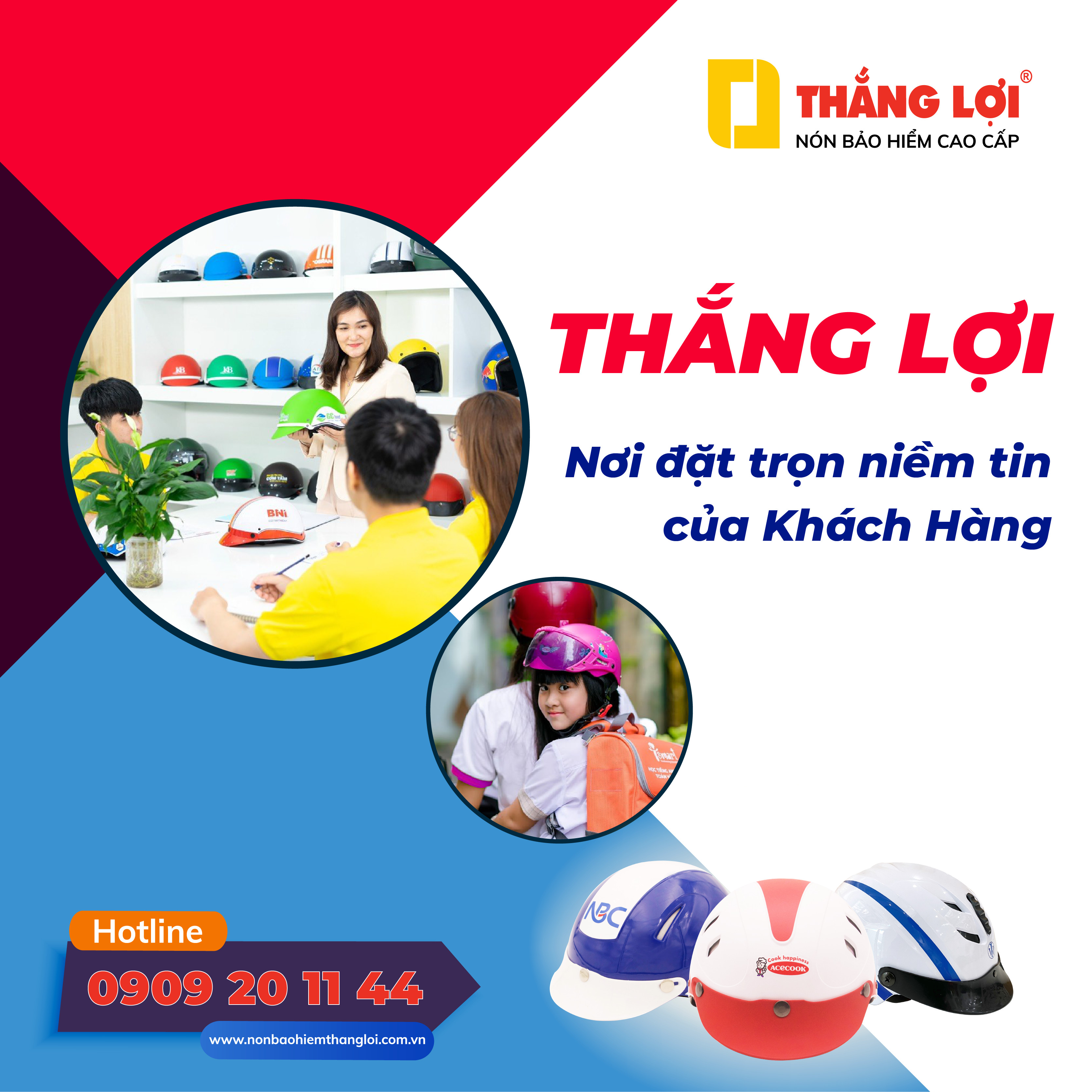 Tại sao các doanh nghiệp lớn luôn chọn đặt mũ bảo hiểm tại Thắng Lợi?