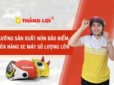 Xưởng sản xuất nón bảo hiểm cửa hàng xe máy số lượng lớn