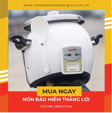 Thiết kế mũ bảo hiểm hình nồi cơm điện có gì đặc sắc?