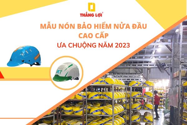 Mẫu nón bảo hiểm nửa đầu cao cấp cho doanh nghiệp 2023