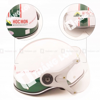 Nón bảo hiểm nửa đầu có kính Chợ Đầu Mối Hóc Môn