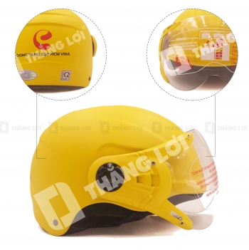 Nón Bảo Hiểm Nửa Đầu Có Kính DONG YANG