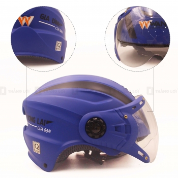 Nón Bảo Hiểm Nửa Đầu Kính WANEK