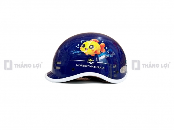 Nón bảo hiểm in hình cá heo Nordic Naturals