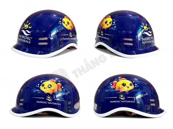 Nón bảo hiểm in hình cá heo Nordic Naturals