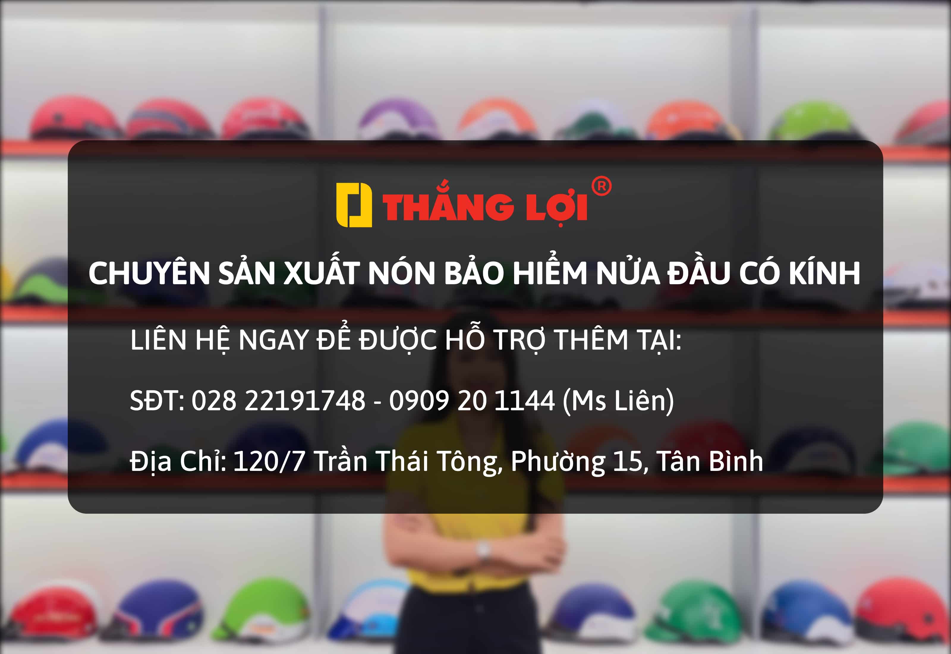 nón bảo hiểm nửa đầu có kính 3 sọc