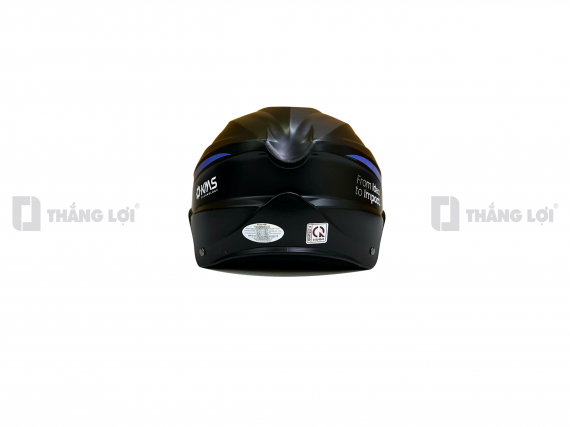 Nón bảo hiểm nửa đầu in logo công ty KMS màu đen