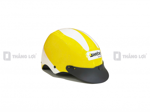 Nón bảo hiểm nửa đầu in logo Weber Saint-Gobain
